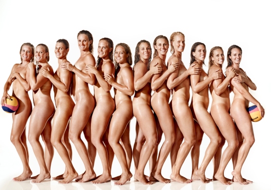 The USA Women's Water Polo team. Photo by Art Streiber for ESPN The Magazine 